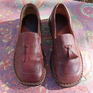 Born Brown Leather Loafers